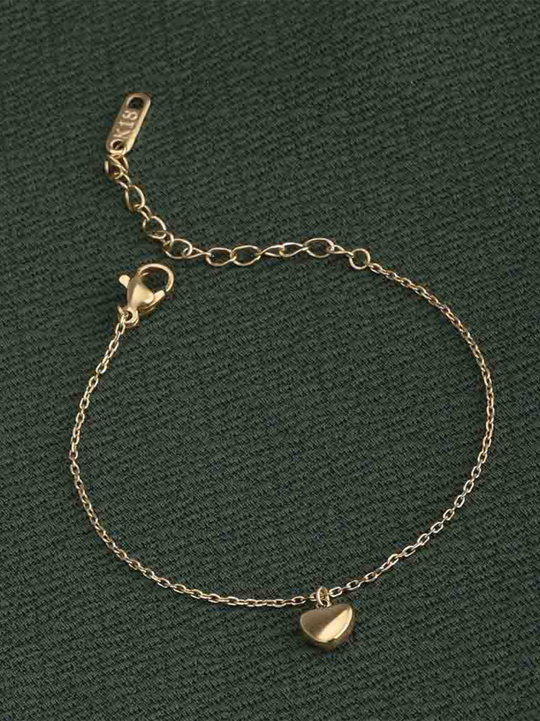 

PALMONAS Women Gold-Toned Gold-Plated Charm Bracelet