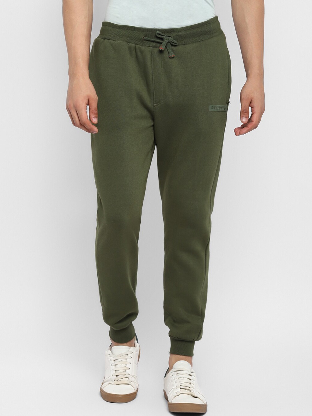 

Red Chief Men Olive Solid Joggers