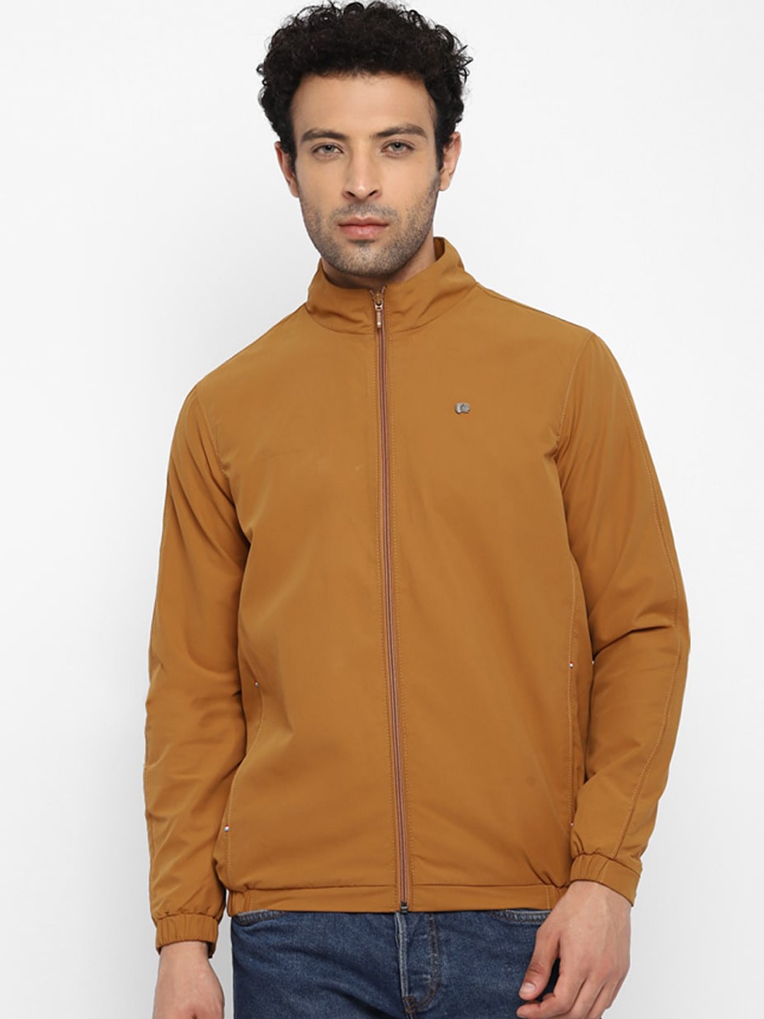 

Red Chief Men Tan Solid Bomber Jacket