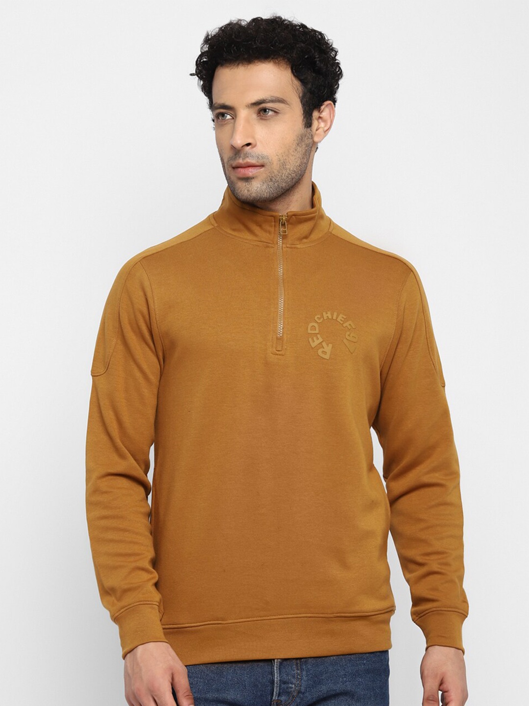

Red Chief Men Brown Sweatshirt