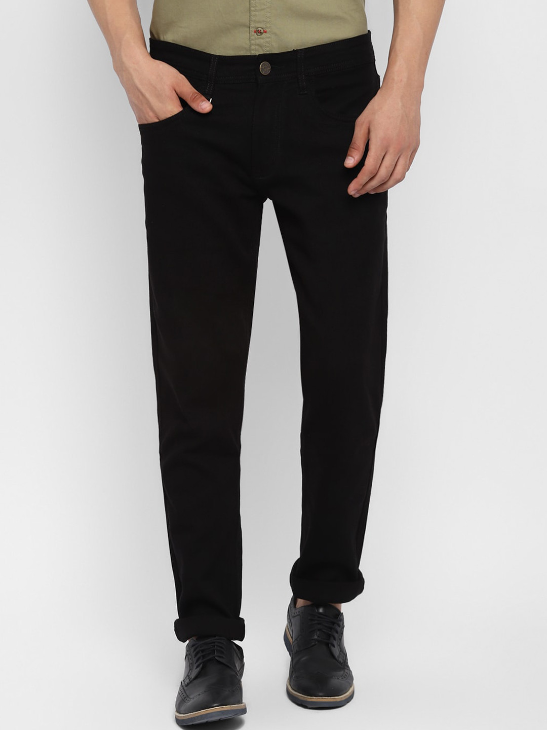 

Red Chief Men Black Stretchable Jeans