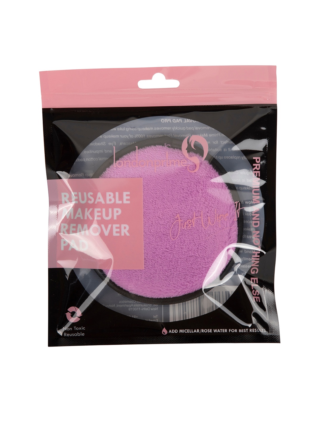 

LONDONPRIME Non Toxic & Reusable Makeup Remover Pad - Pearly Purple