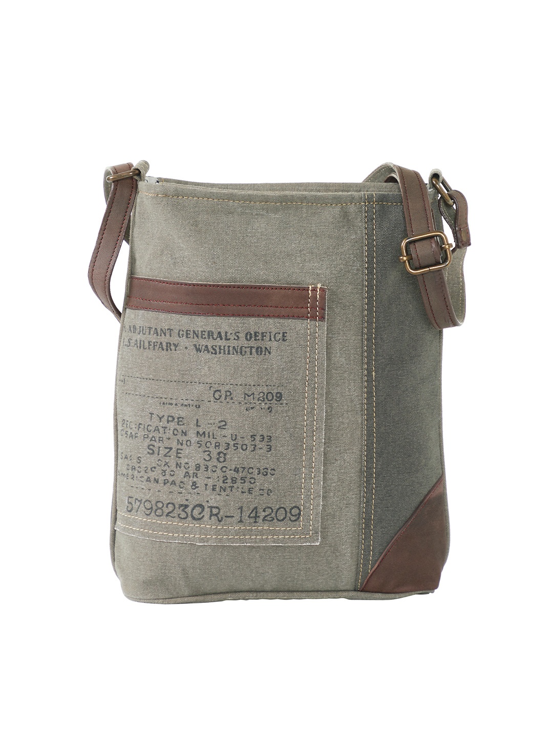 

Mona B Women Brown Colourblocked Shopper Sling Bag with Fringed