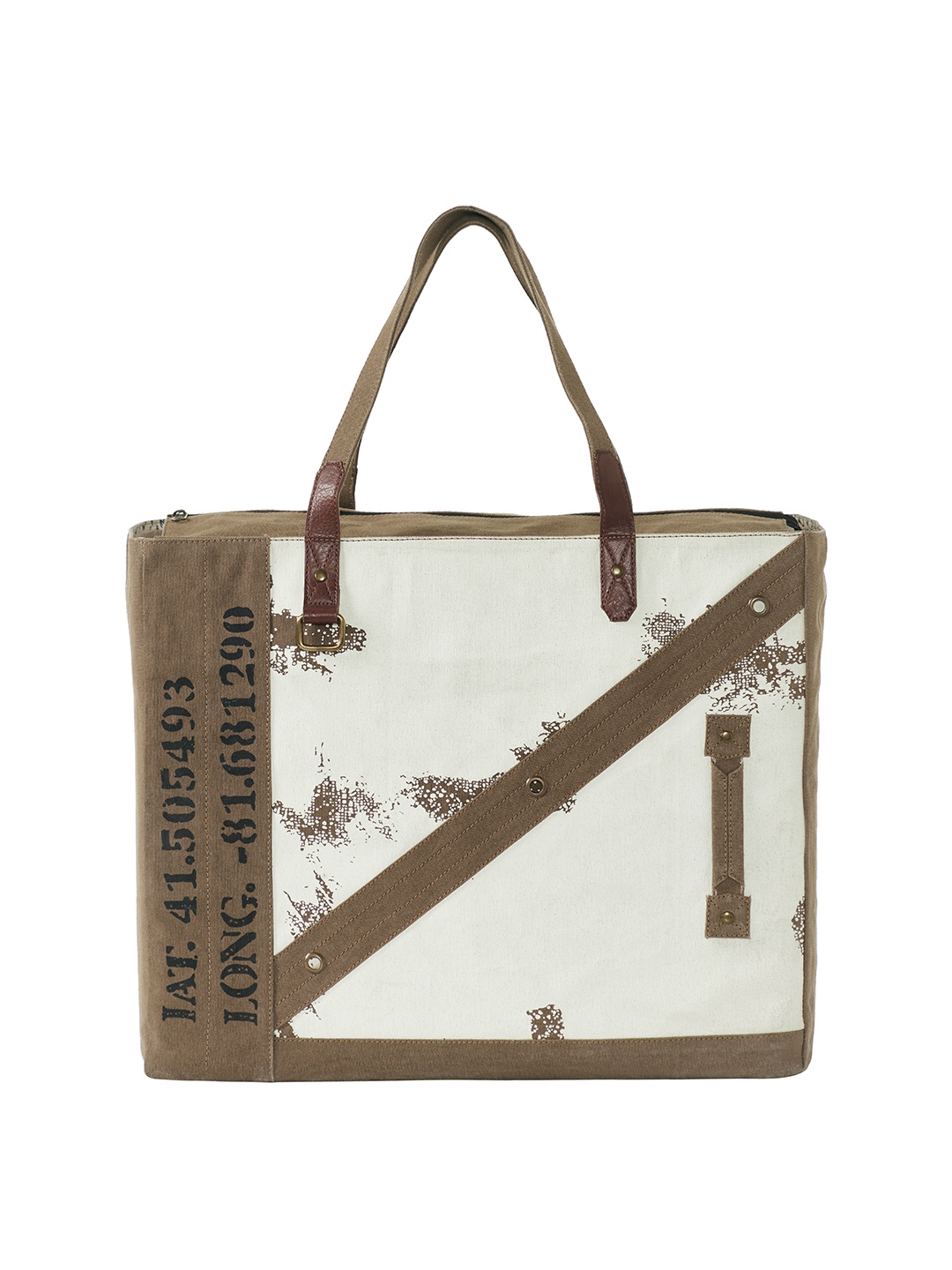 

Mona B Women Brown Printed Structured Sling Bag