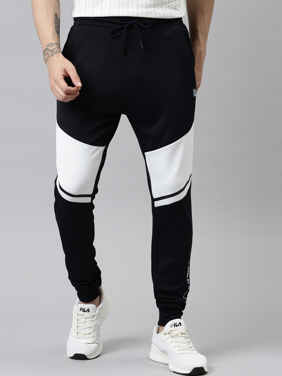 

Proline Active Men Navy Blue Colorblocked Cotton Jogger