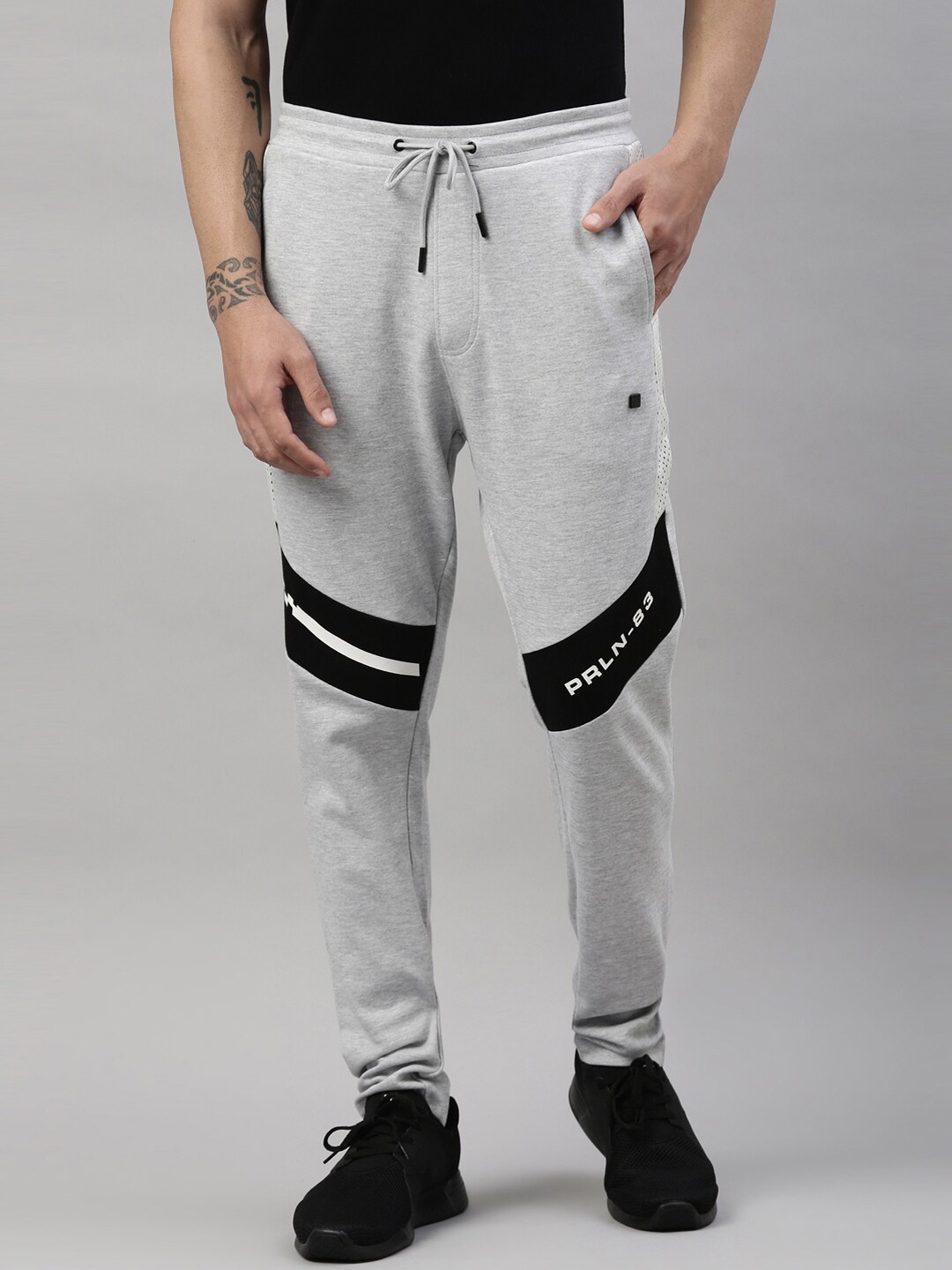 

Proline Active Men Grey Solid Cotton Drawstrings Jogger