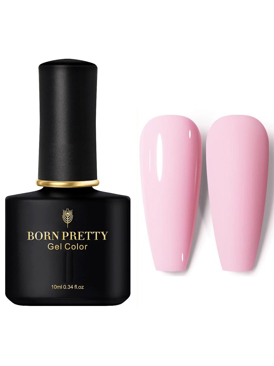 

BORN PRETTY Black Spar Series Glossy-Matte UV LED Gel Nail Polish 10 ml - Shade 87, Pink