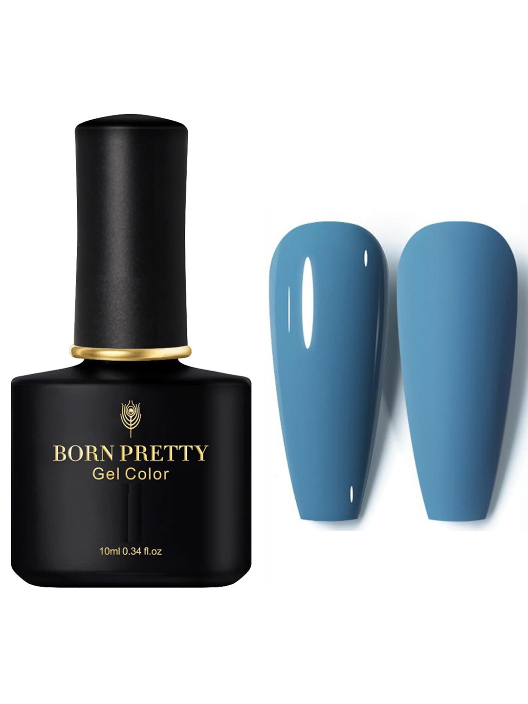 

BORN PRETTY Black Spar Series Glossy UV LED Color Gel Nail Polish 10 ml - BP82, Blue