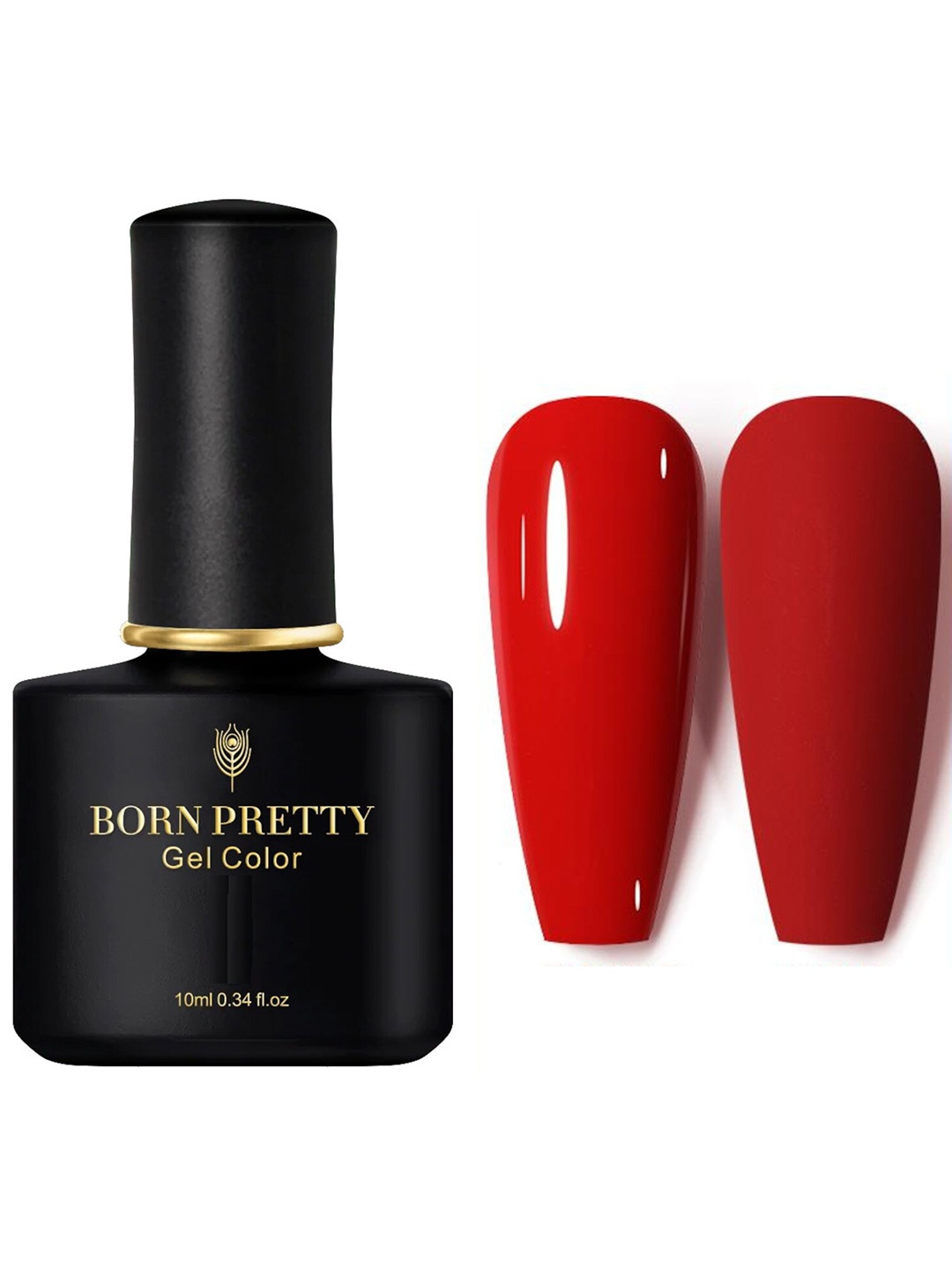 

BORN PRETTY Black Spar Series Glossy UV LED Color Gel Nail Polish 10 ml - BP684, Red