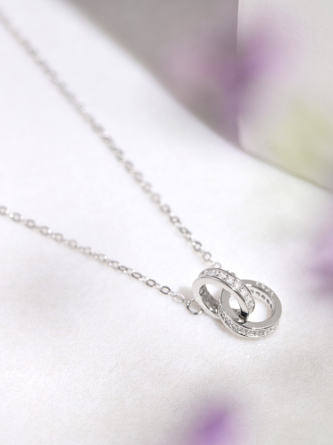

Zavya 925 Sterling Silver Rhodium-Plated Necklace