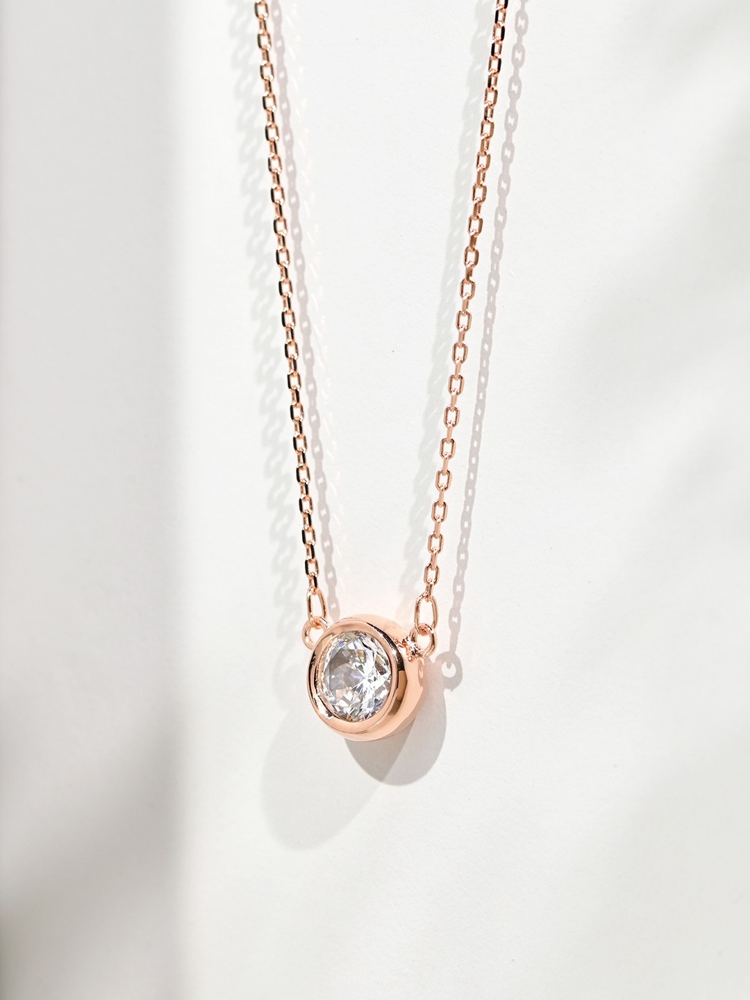 

Zavya 925 Sterling Silver Rose Gold-Plated Necklace