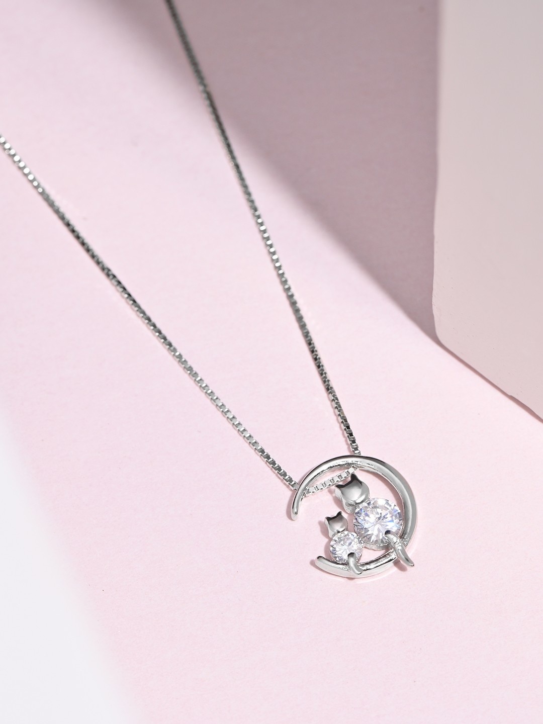 

Zavya 925 Sterling Silver Rhodium-Plated Necklace