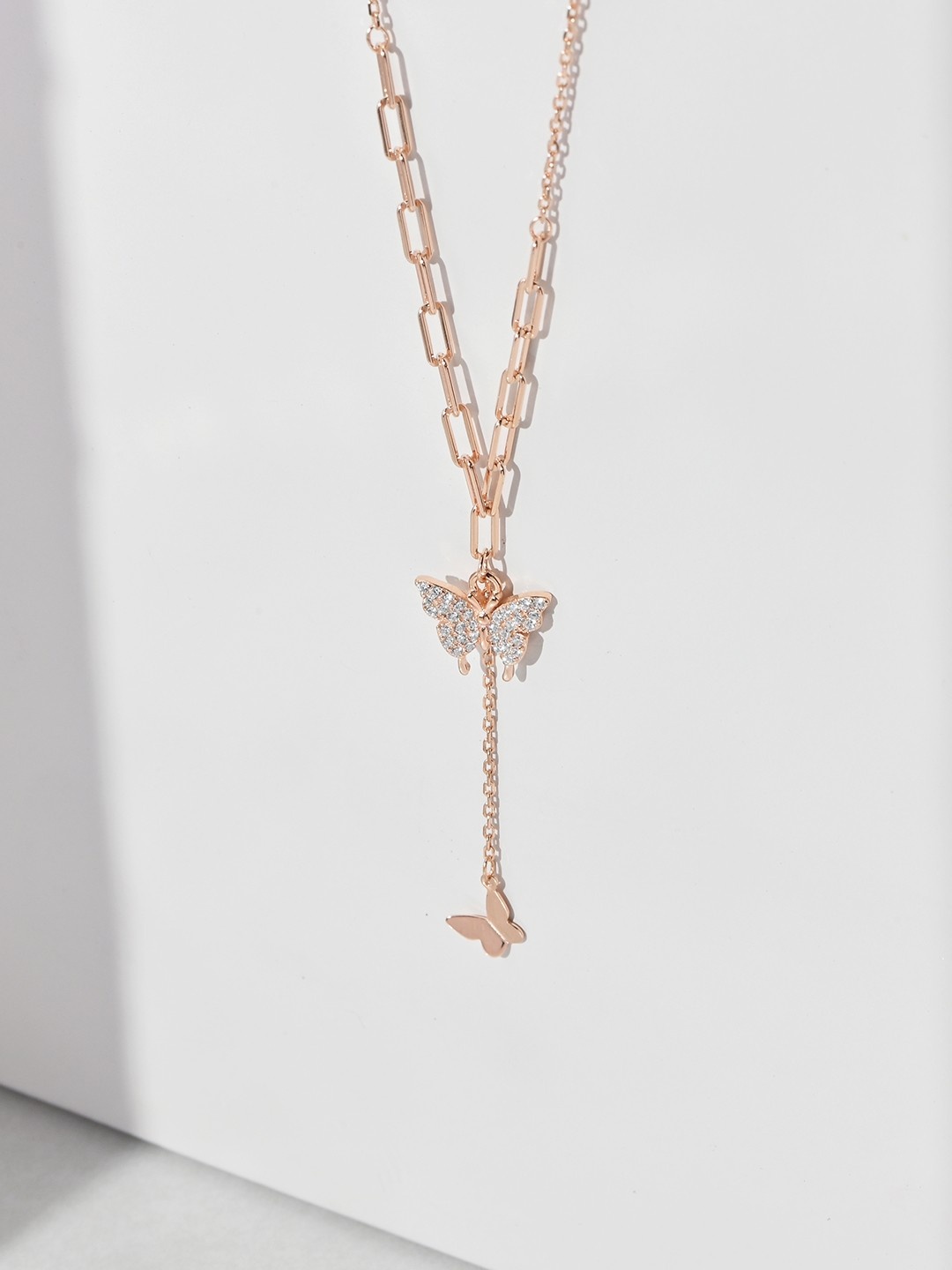 

Zavya 925 Sterling Silver Rose Gold-Plated Rhodium-Plated Necklace