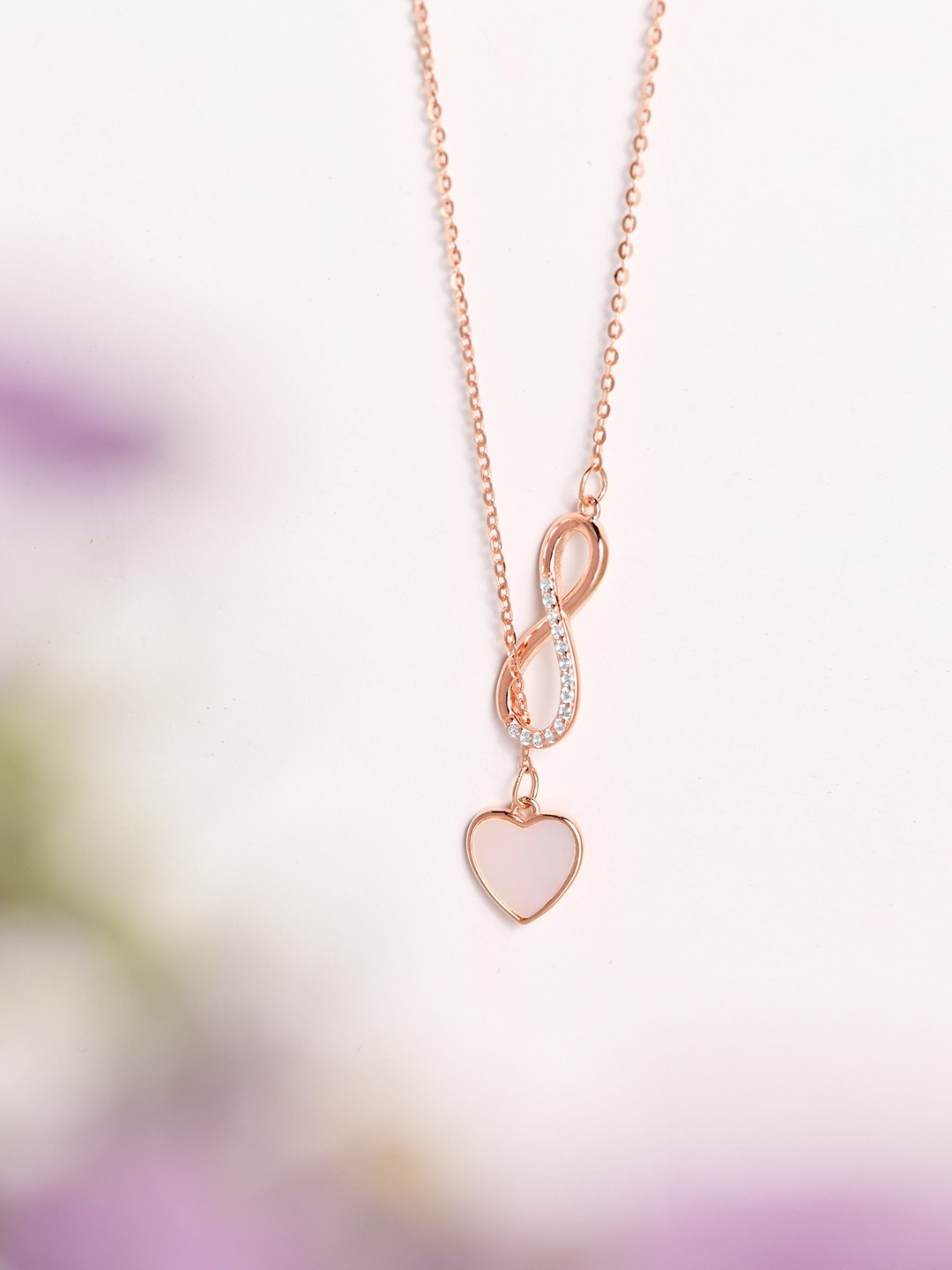 

Zavya 925 Sterling Silver Rose Gold-Plated Rhodium-Plated Necklace