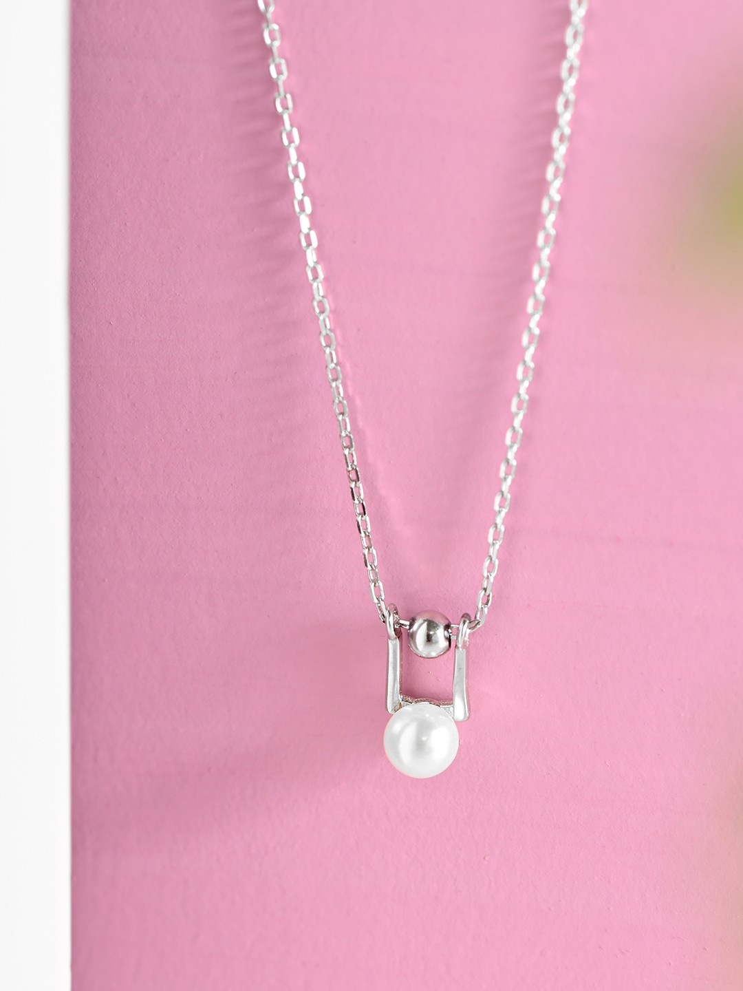 

Zavya 925 Sterling Silver Rhodium-Plated Necklace