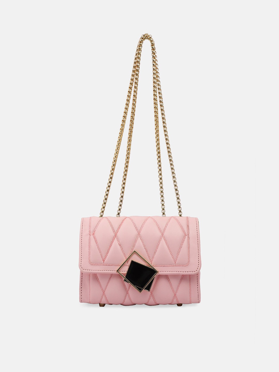 

Bagsy Malone Pink PU Structured Sling Bag