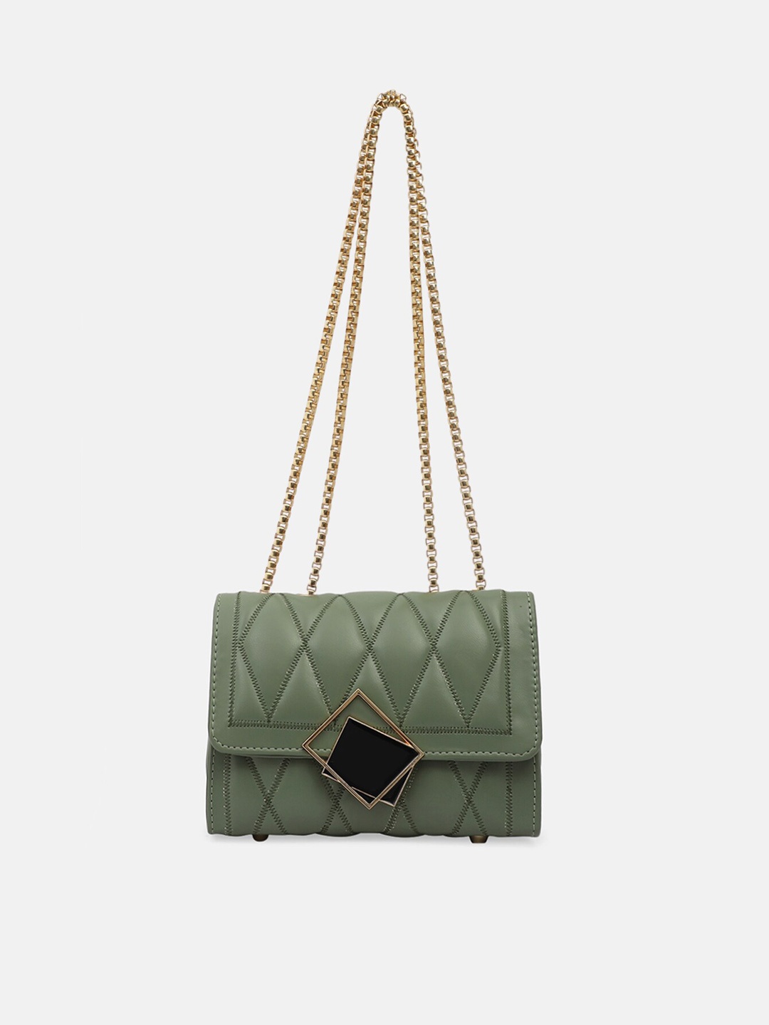 

Bagsy Malone Sea Green PU Structured Sling Bag with Bow Detail