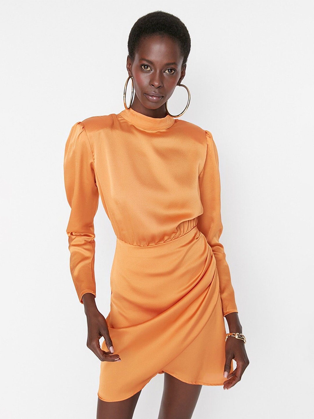 

Trendyol Orange Blouson Dress