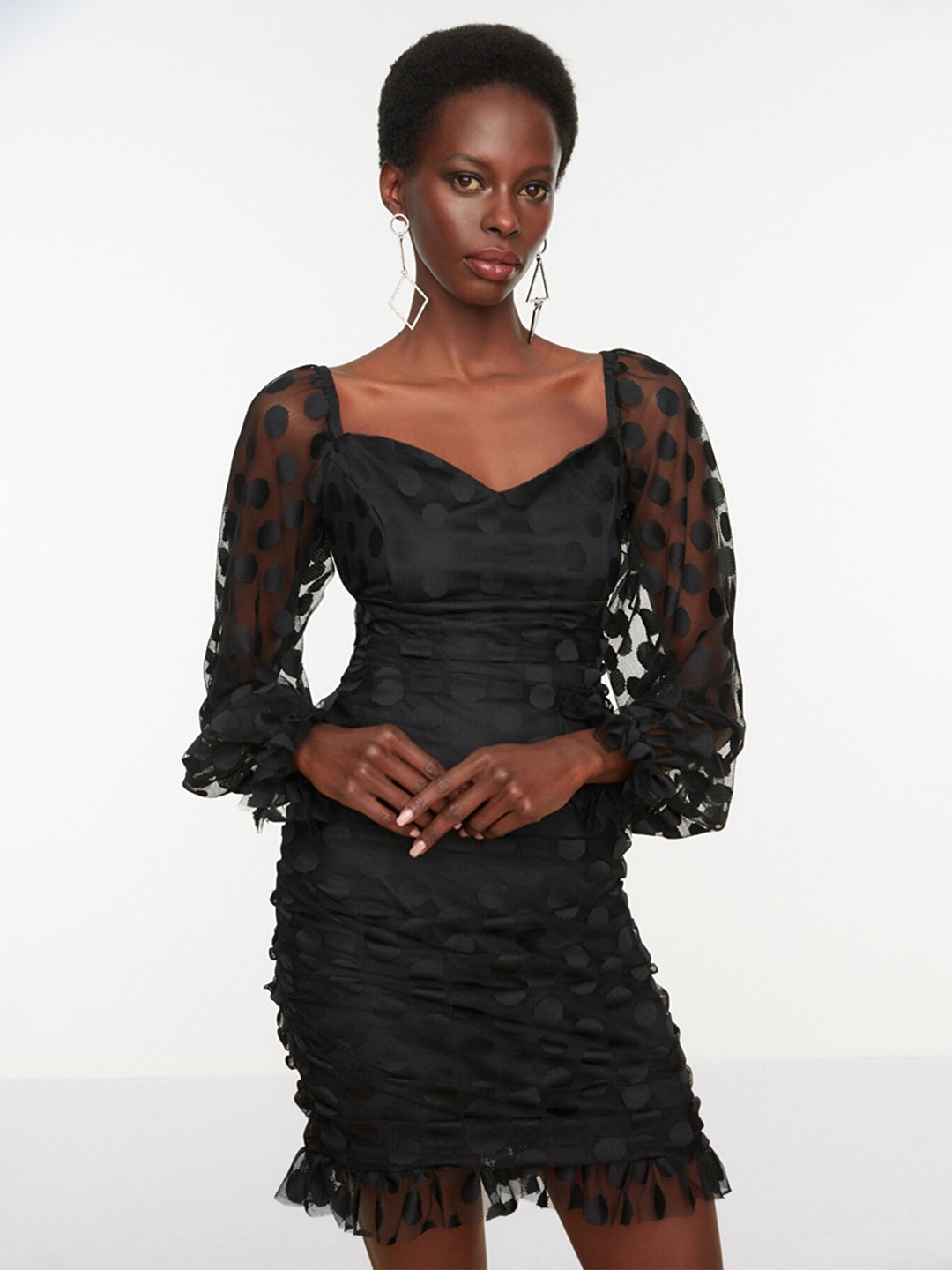 

Trendyol Black Sheath Dress