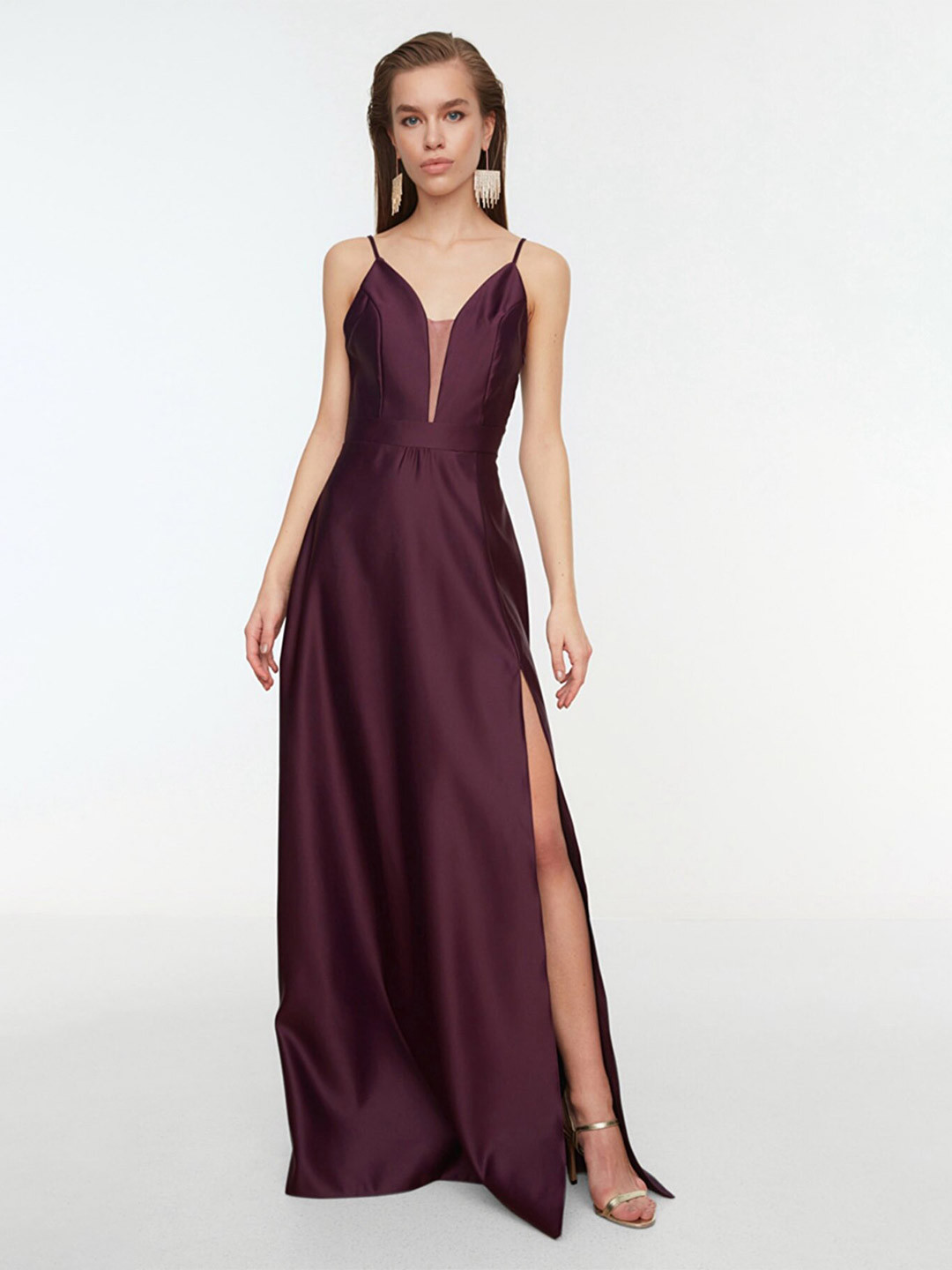 

Trendyol Maroon Maxi Dress