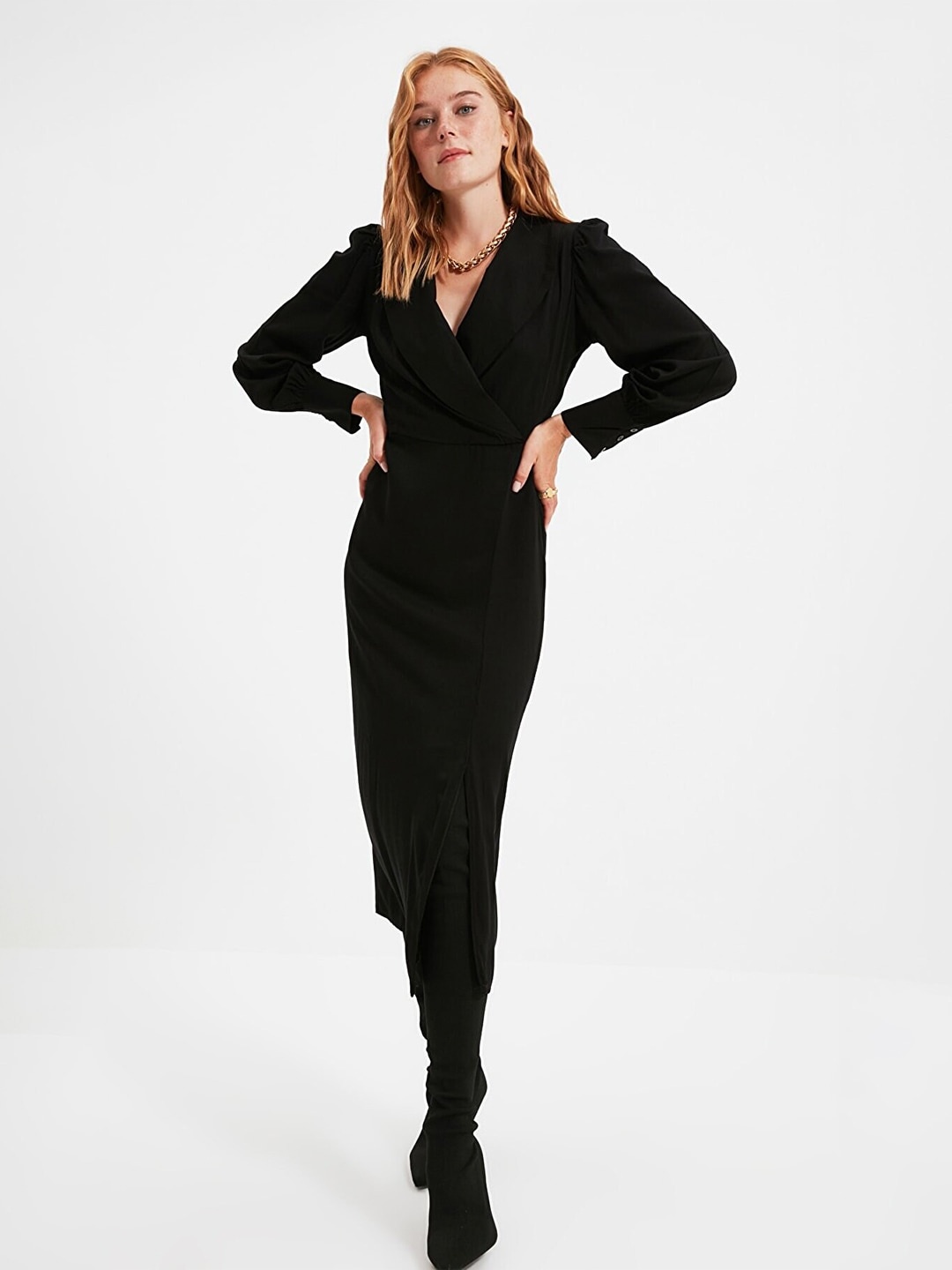 

Trendyol Black Midi Dress