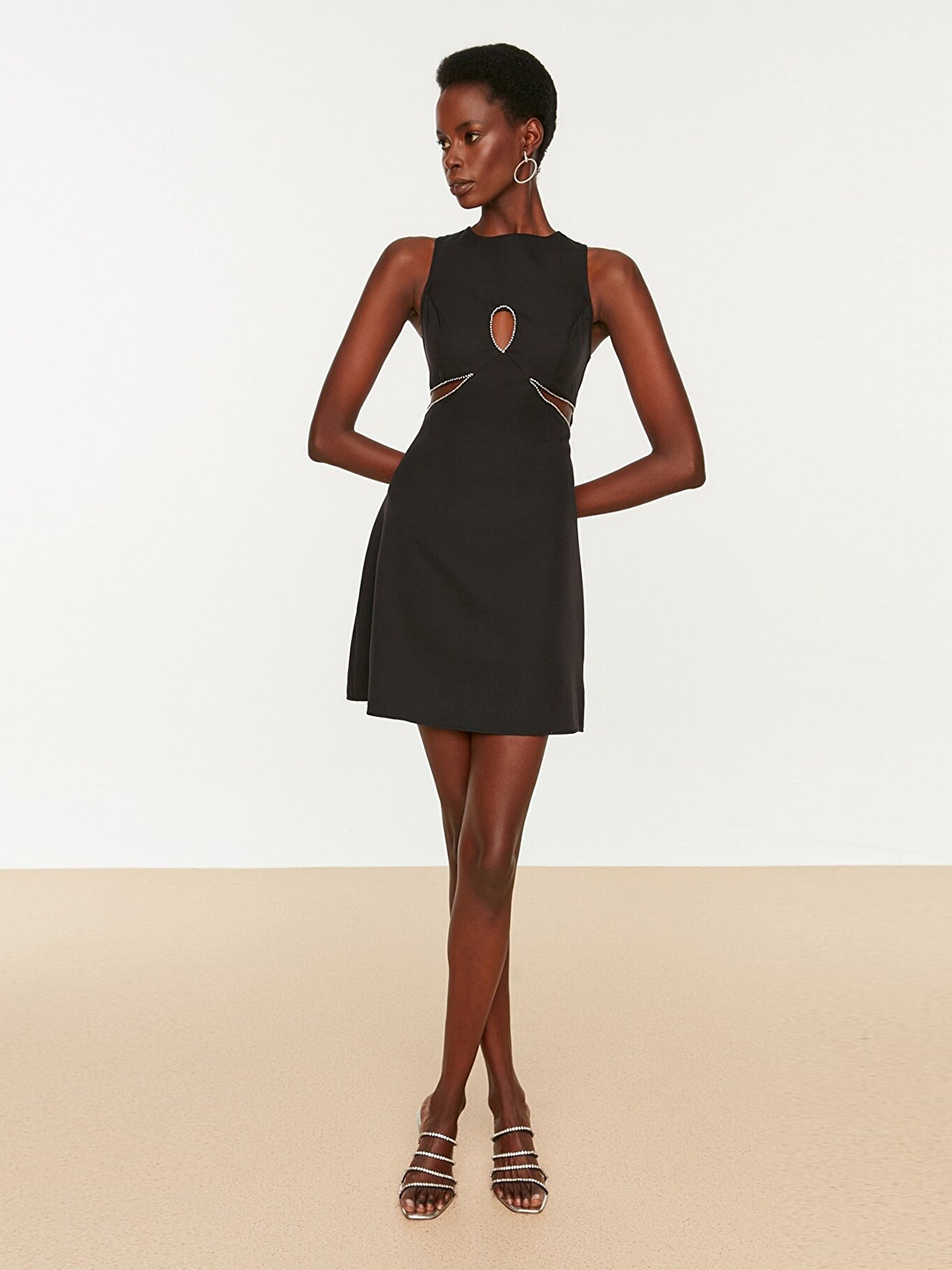 

Trendyol Black A-Line Mini Dress