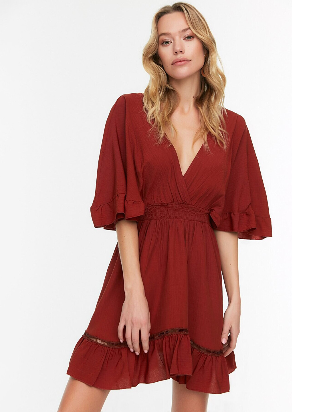 

Trendyol Coffee Brown Dress