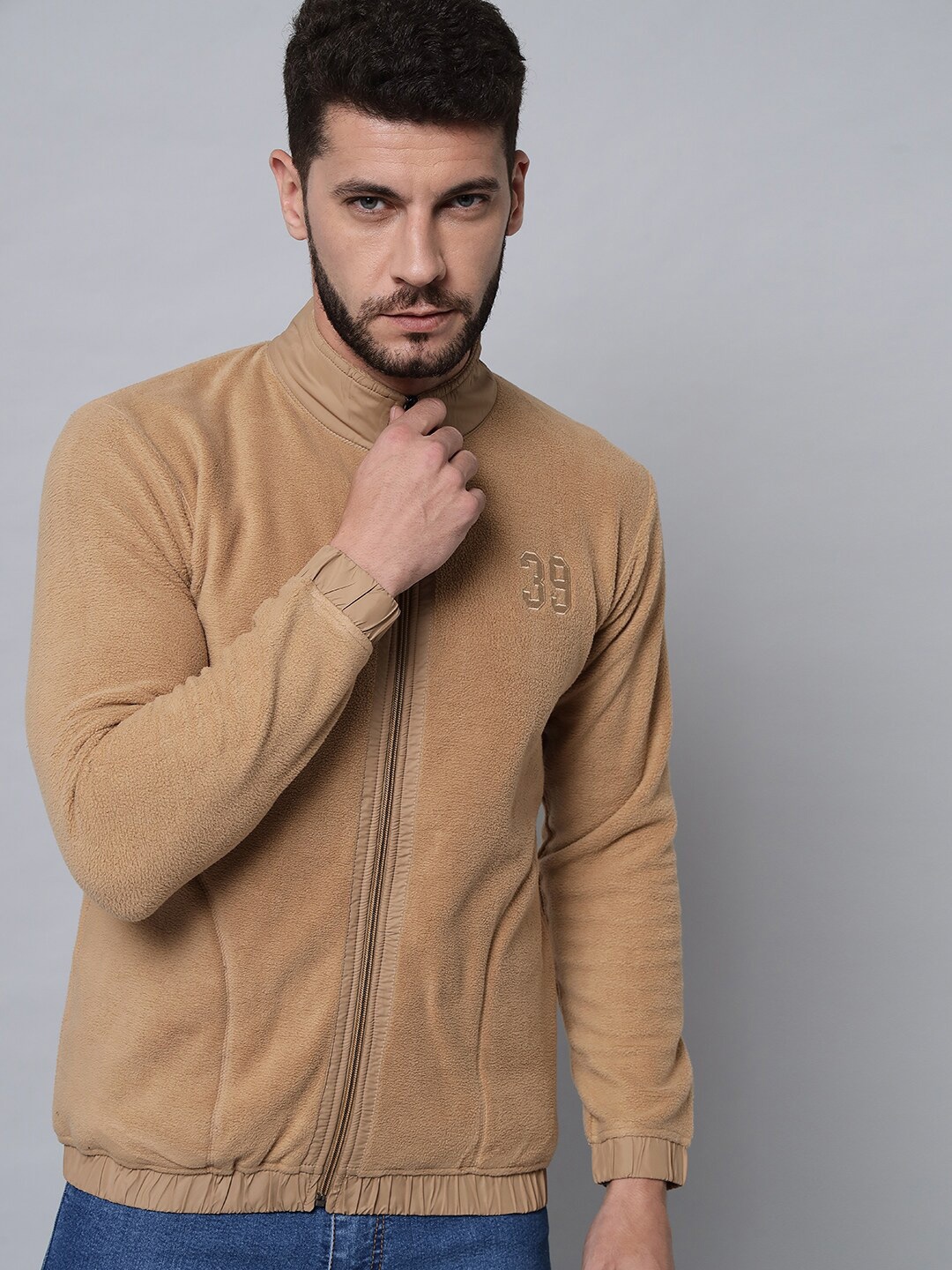 

39 THREADS Men Brown Sweatshirt, Yellow