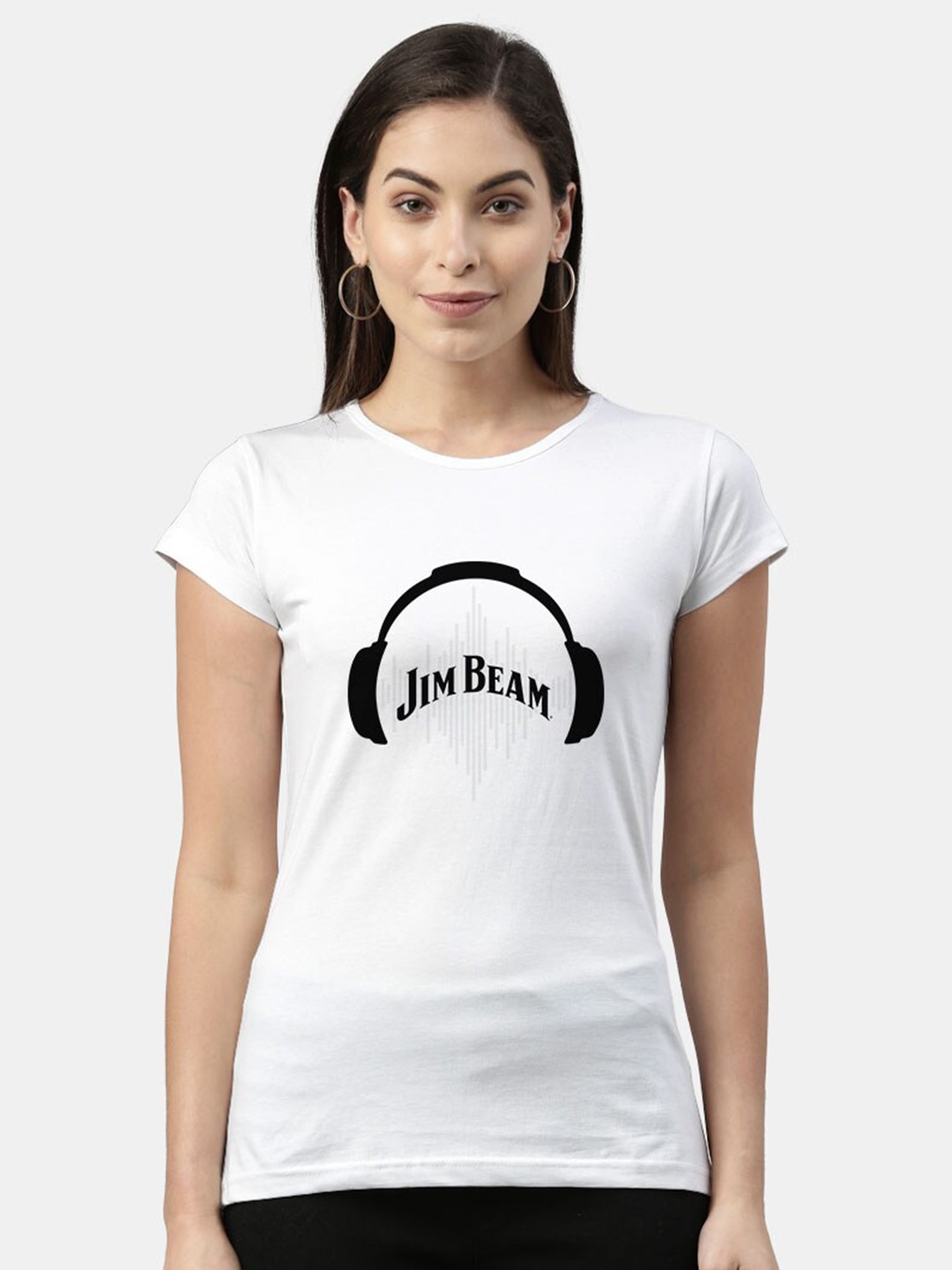

macmerise Women White Printed Bio Finish T-shirt