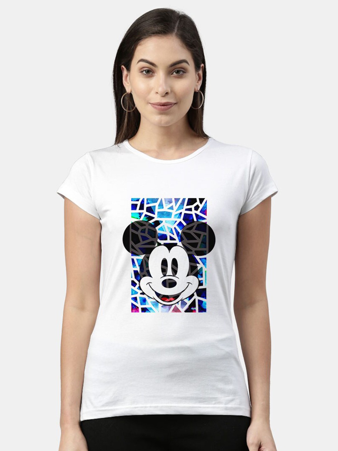 

Macmerise Women White Printed T-shirt