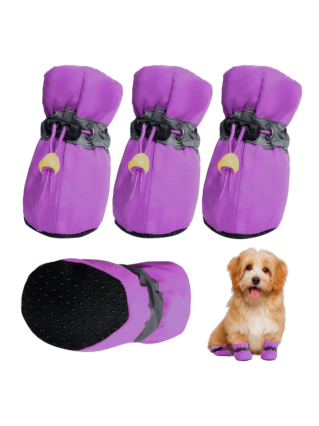 

PAWCHIE Purple Anti-Slip Dog Shoes
