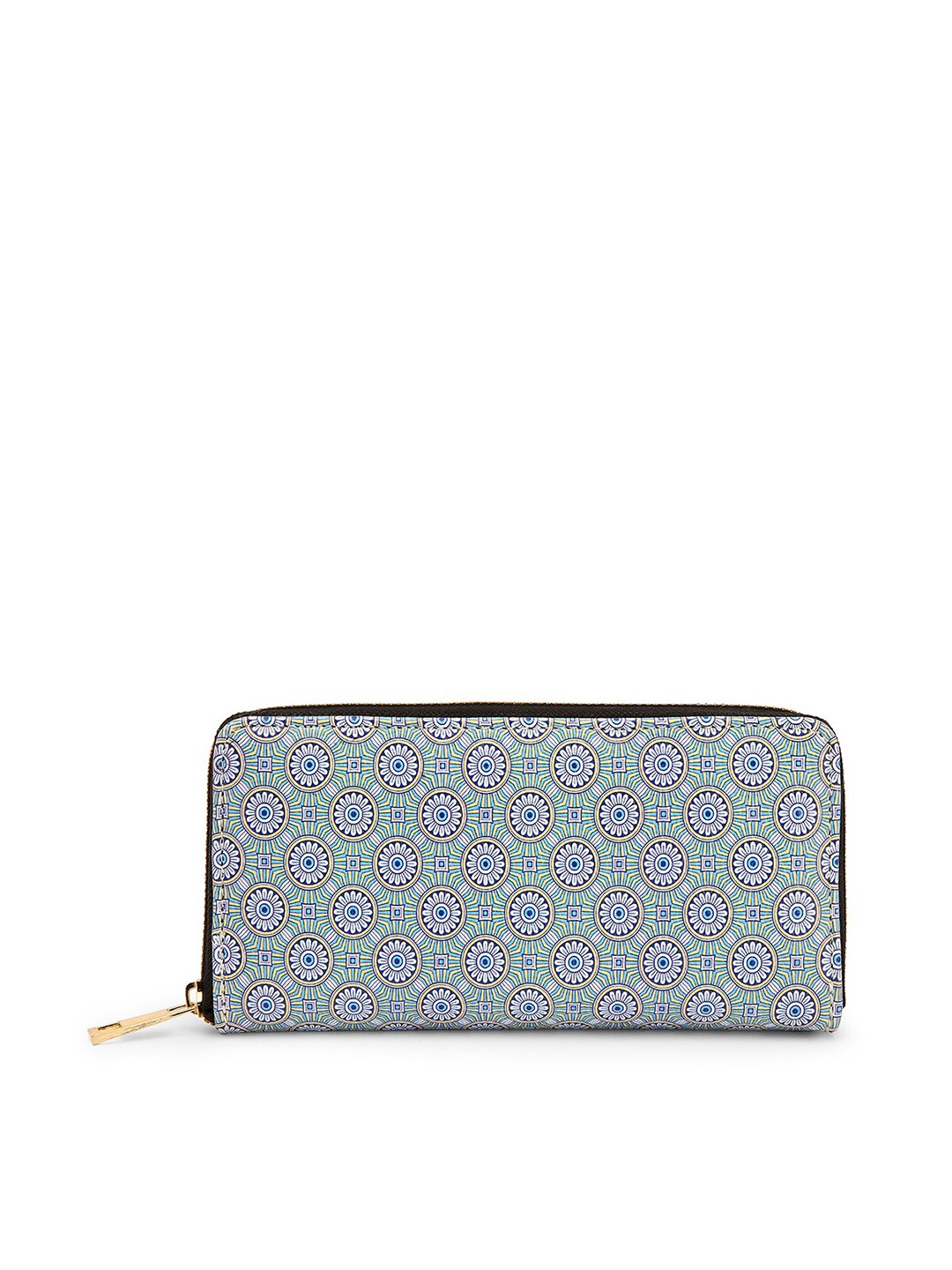 

TEAM 11 Women Blue Floral Printed Zip Around Wallet