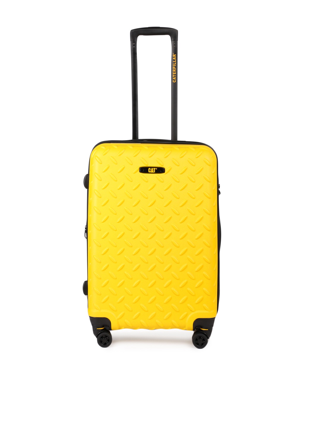 

CAT Industrial Plate Textured ABS Sulphur Medium-Sized Trolley Bag- 59 L, Yellow