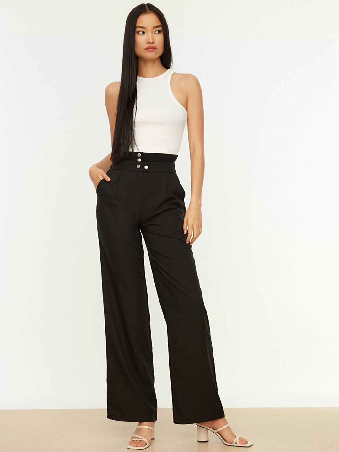 

Trendyol Women Black Trousers