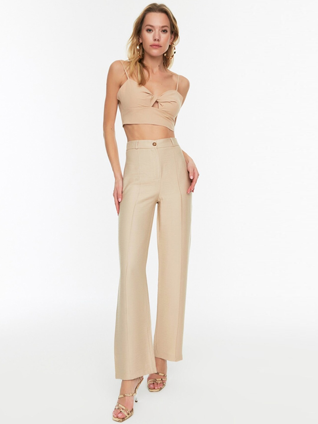 

Trendyol Women Beige Trousers