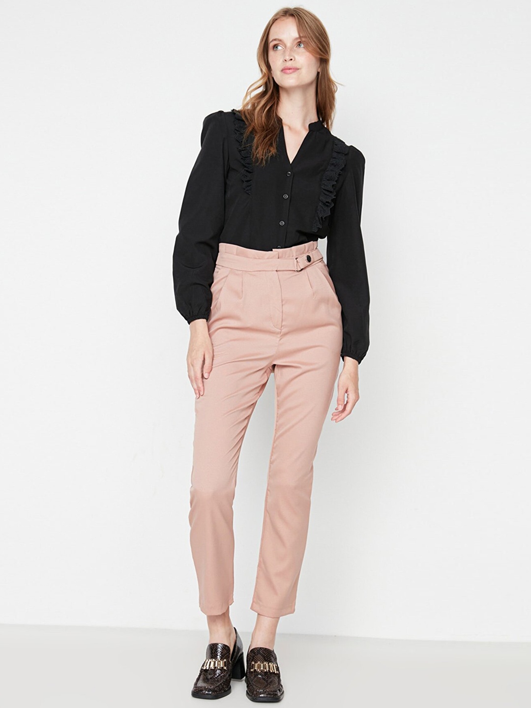 

Trendyol Women Beige Trousers