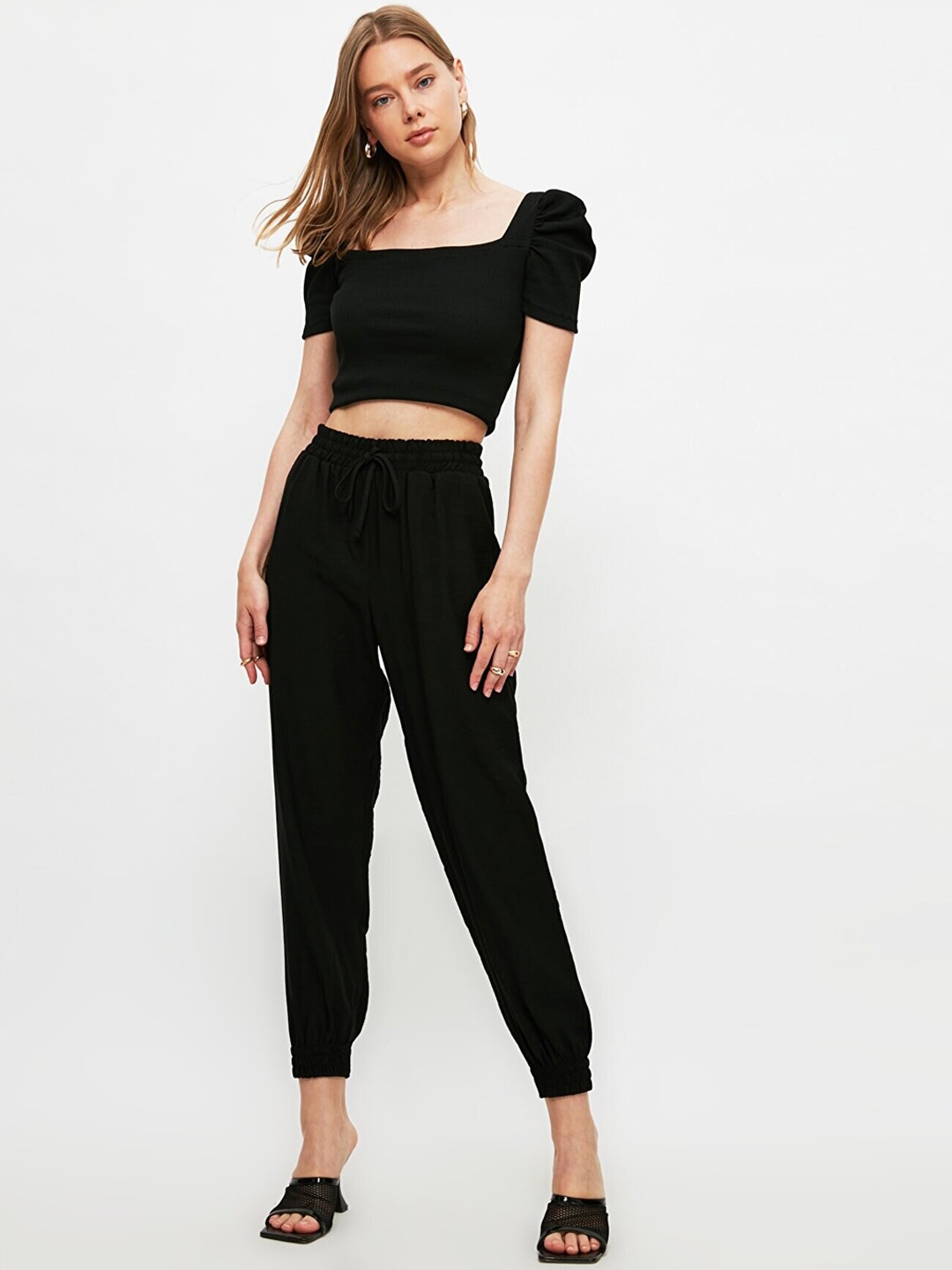

Trendyol Women Black Joggers Trousers