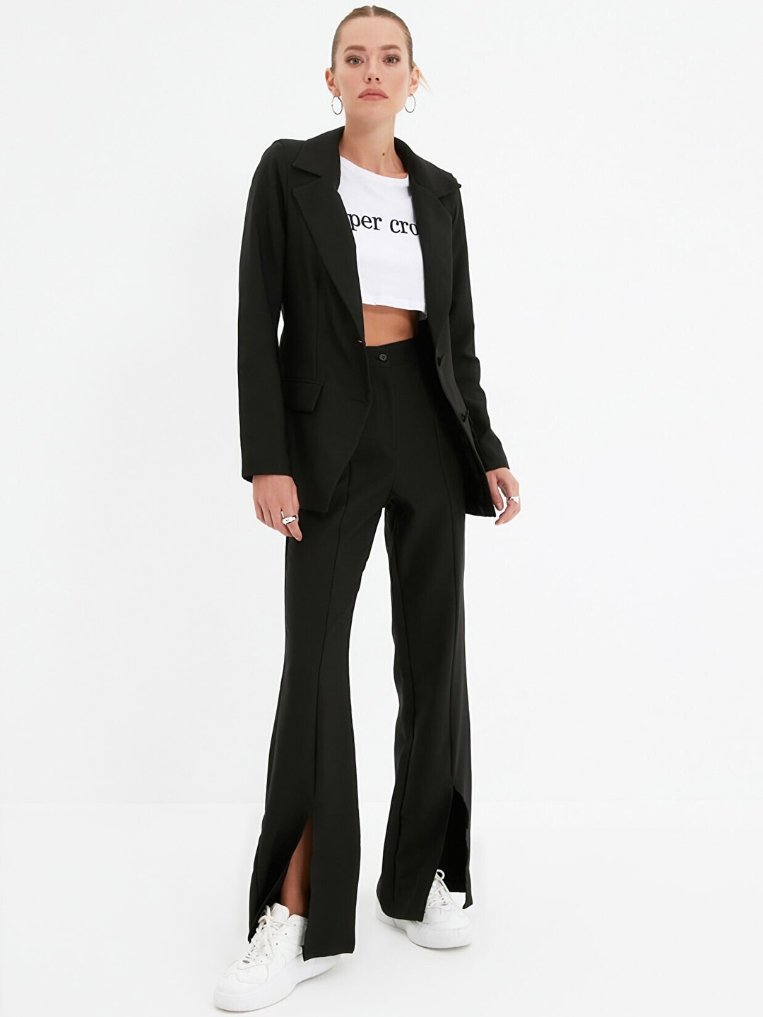 

Trendyol Women Black Bootcut Trousers