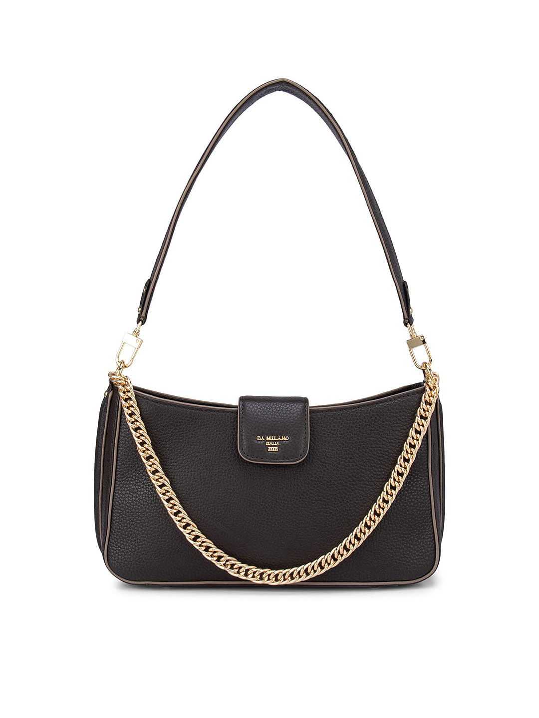 

Da Milano WOMEN Brown Leather Structured Shoulder Bag
