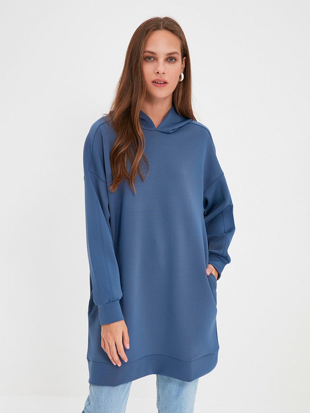 

Trendyol Women Navy Blue Sweatshirt
