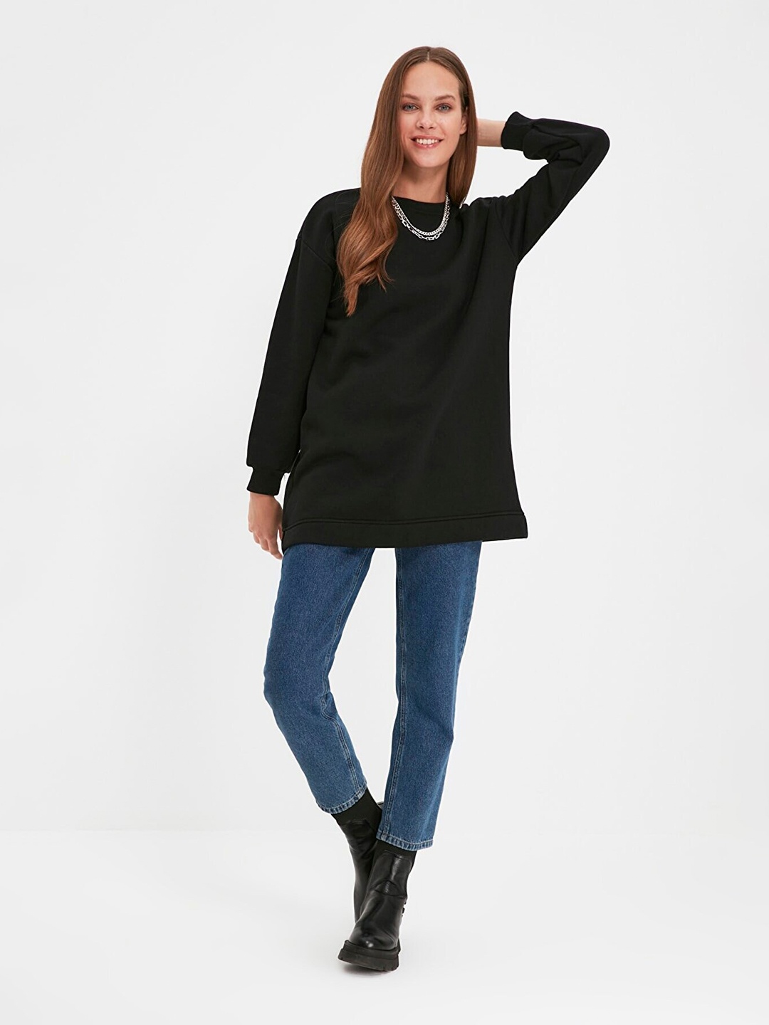 

Trendyol Women Black Sweatshirt