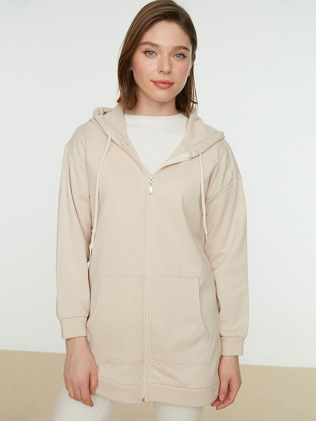 

Trendyol Women Beige Sweatshirt