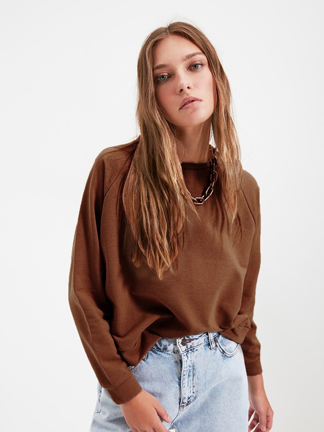 

Trendyol Women Brown Sweatshirt