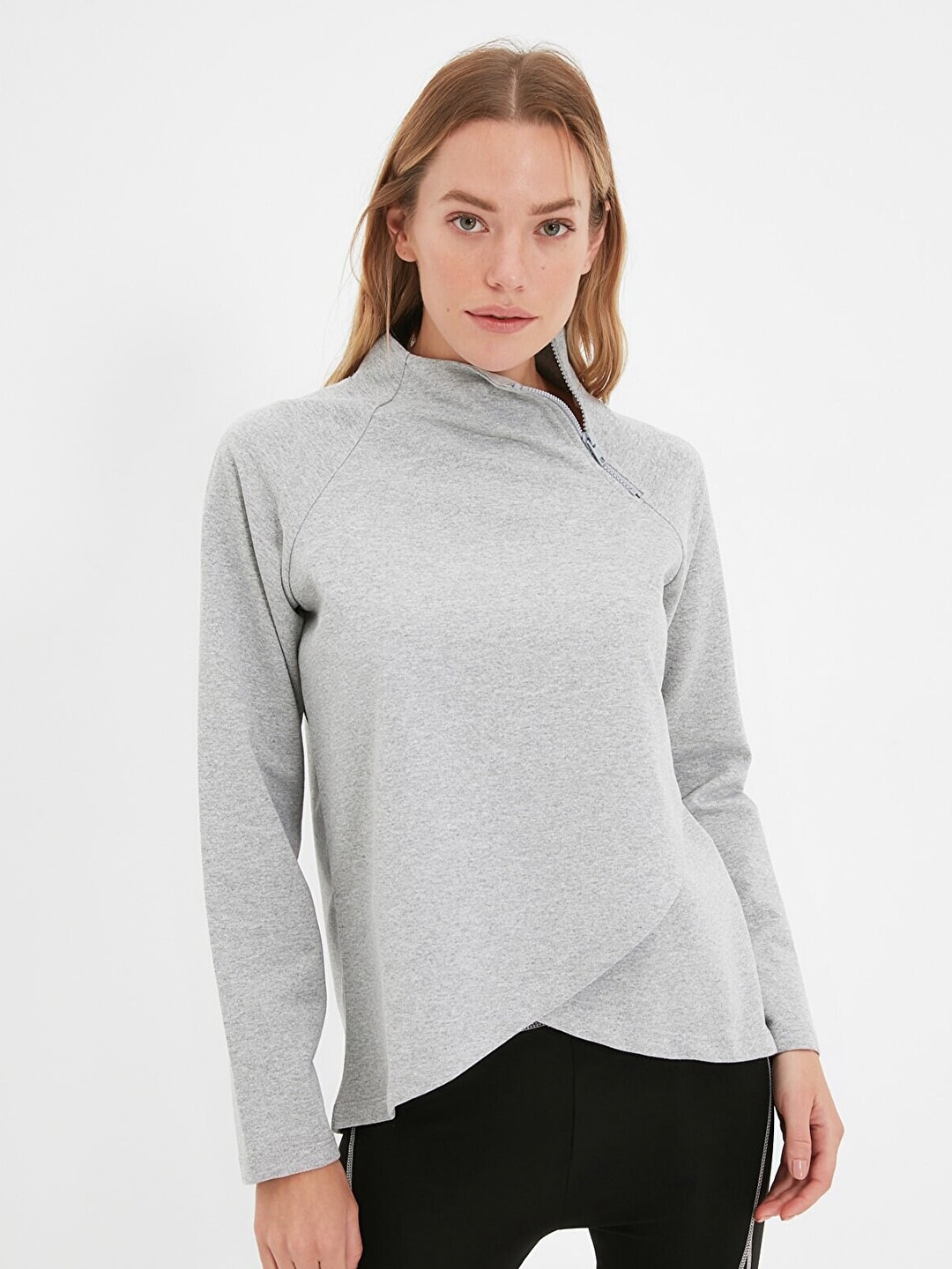 

Trendyol Women Grey Sweatshirt