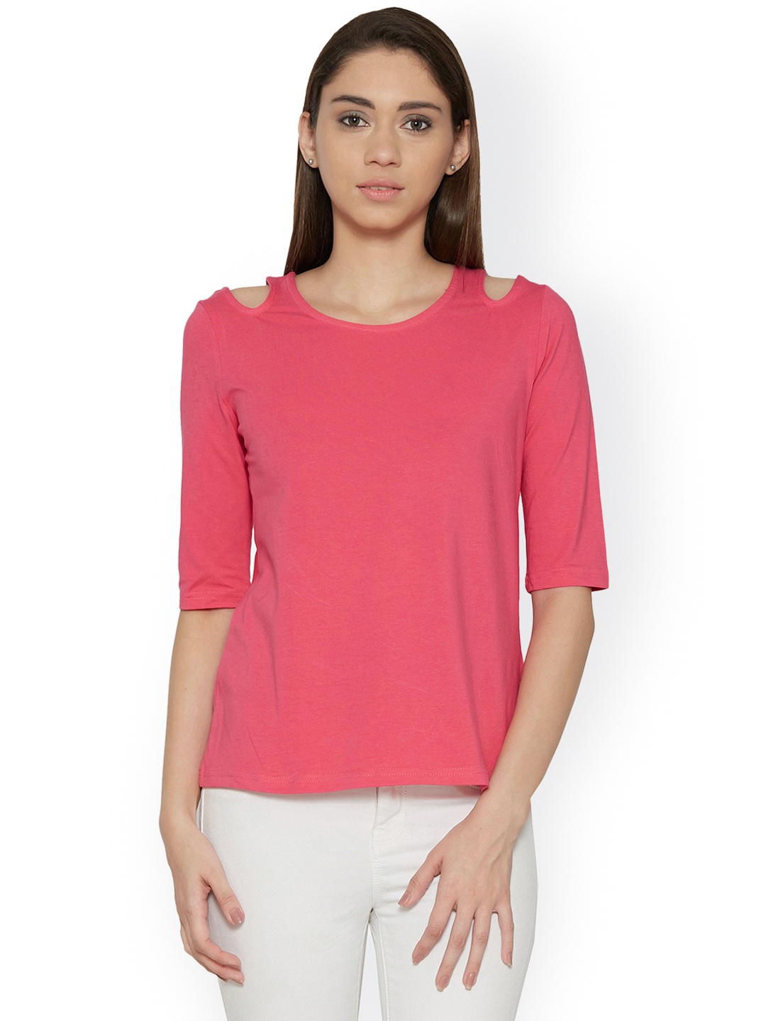 

Globus Women Pink Solid Top