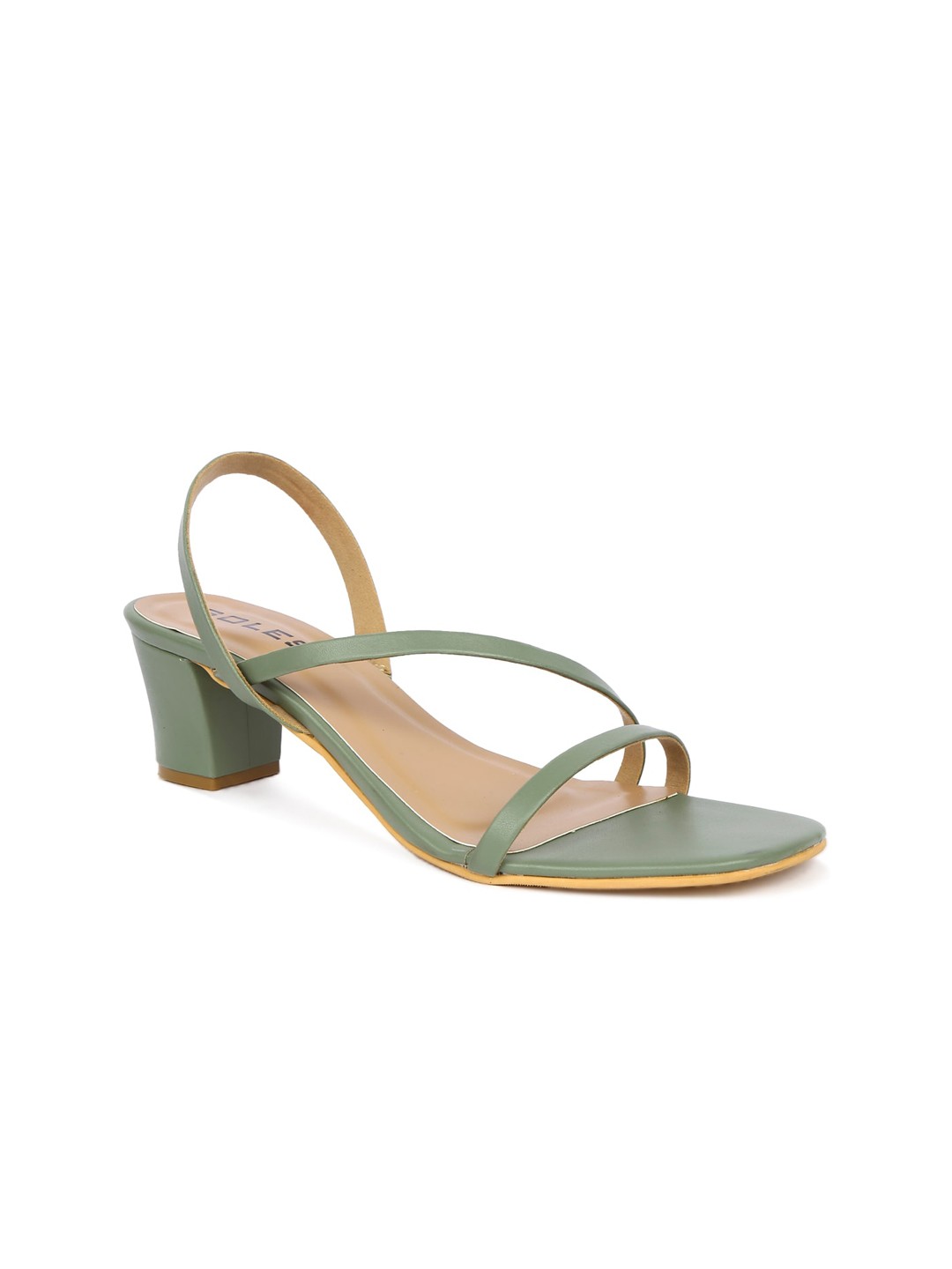 

SOLES Green Block Heels