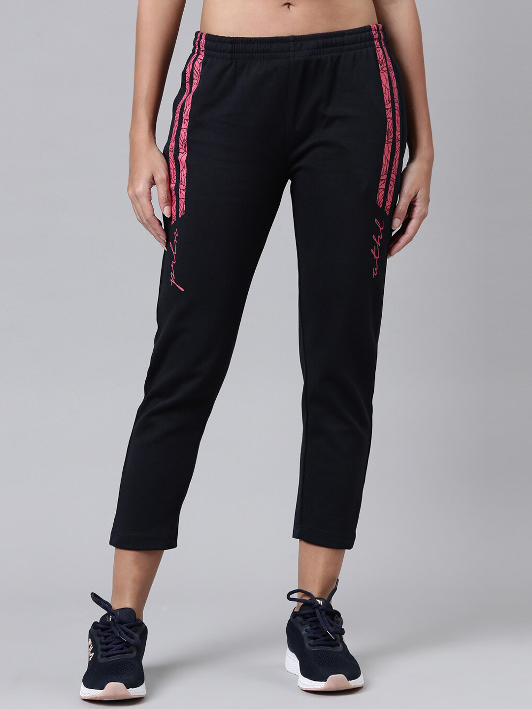 

Proline Active Women Navy Blue Solid Cotton Track Pants