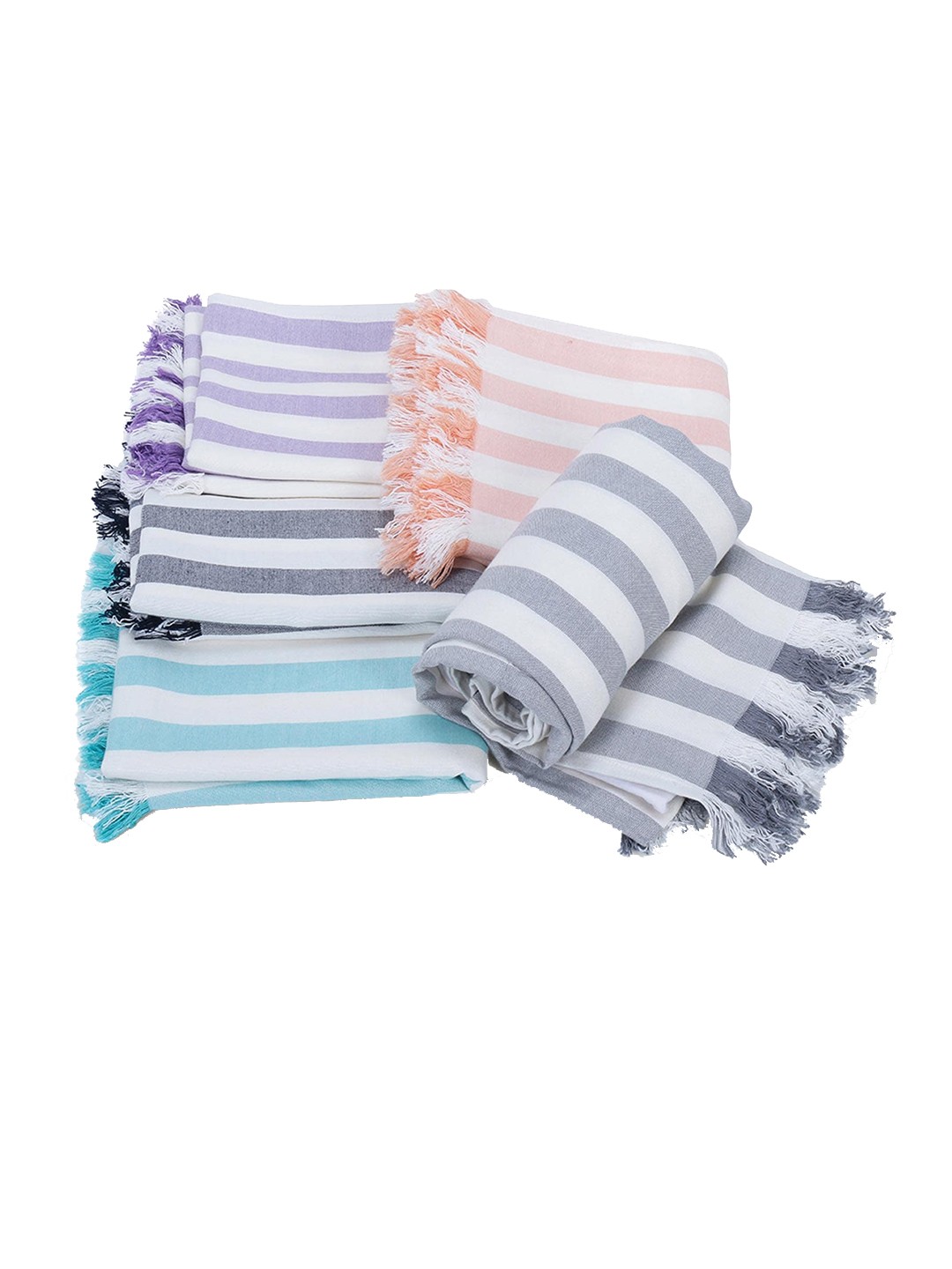 

haus & kinder Navy Blue Striped 250 GSM Bamboo Bath Towel