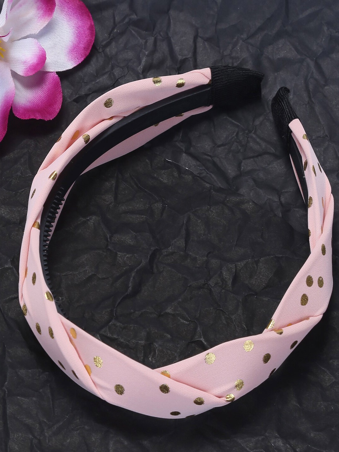 

Jewelz Women Pink & Black Hairband