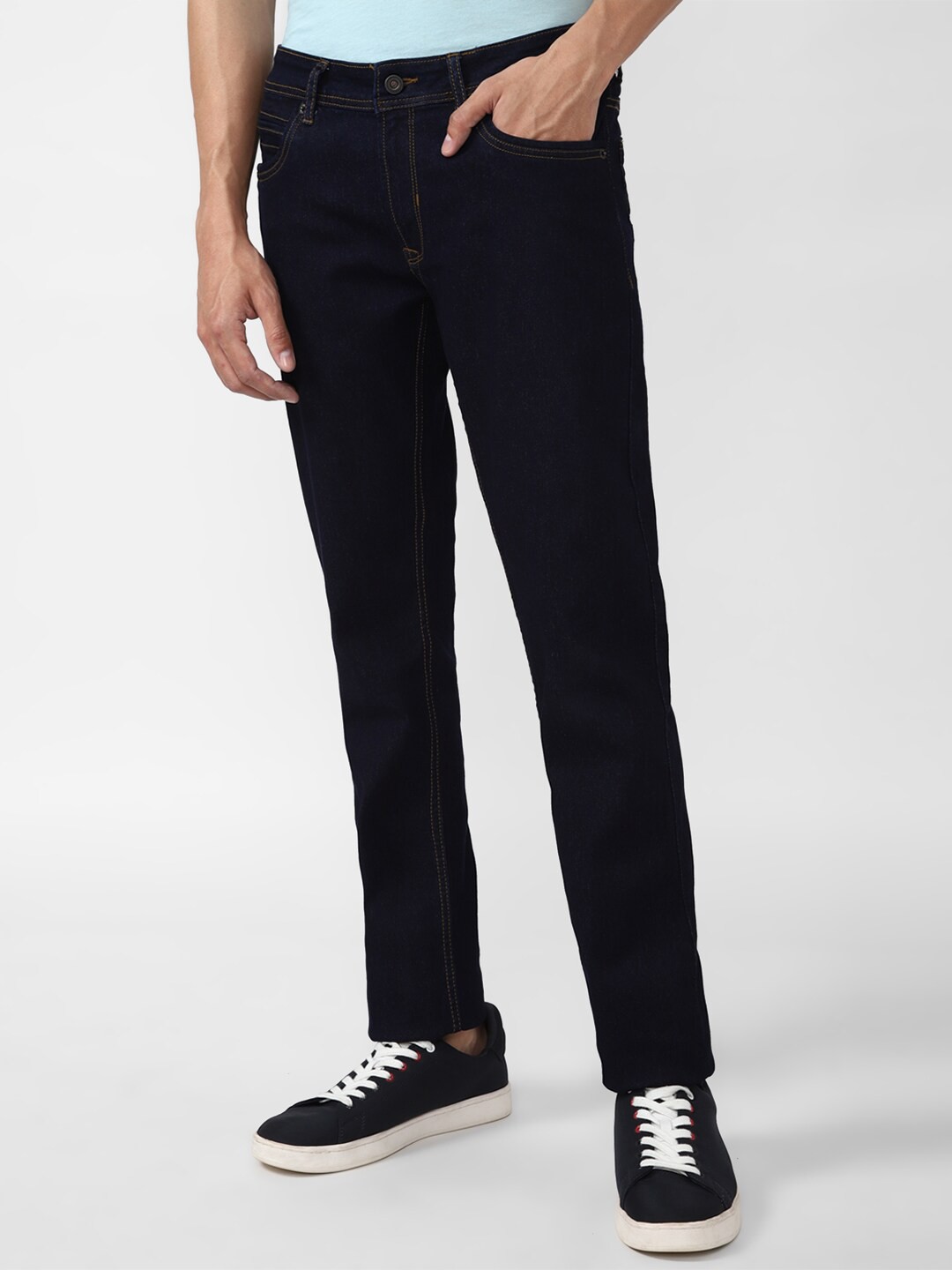 

Peter England Casuals Men Navy Blue Slim Fit Denim Jeans